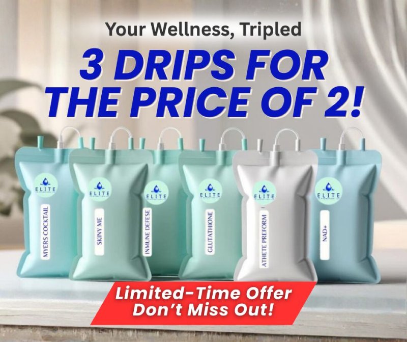 special limited-time offer: Buy 2 IV drips and get 1