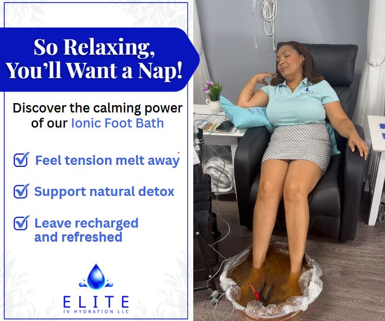Discover the Benefits of Foot Bath Detox at Elite IV Hydration