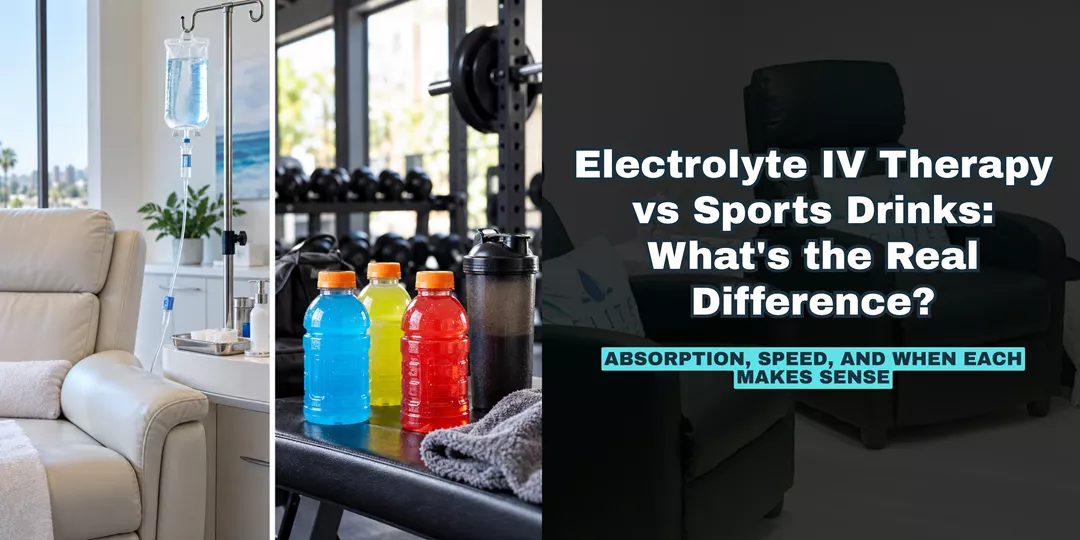 Electrolyte IV Therapy vs Sports Drinks: What's the Real Difference?