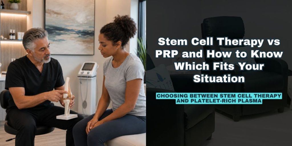 Stem Cell Therapy vs PRP and How to Know Which Fits Your Situation